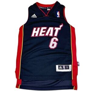 Adidas nba Black Red Heat Basketball Jersey sleeveless LeBron james unisex small